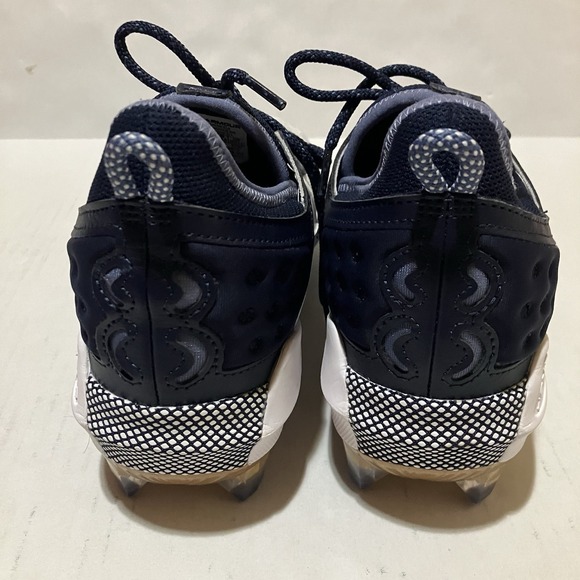 Men\'s UA Harper 8 Low ST Metal Baseball Cleats‎ White/Navy #3026588-103 Size 8.5 main image 5